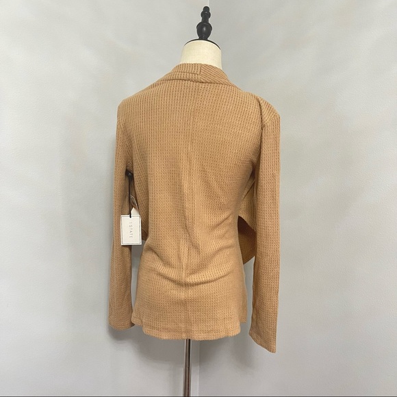 1.State Waffle Knit Cross Front Top In Wild Oak Size Small New With Tag - Picture 13 of 13